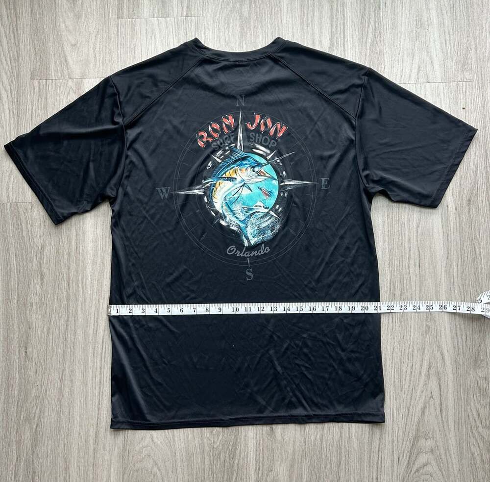 Ron Jon Surf Shop Orlando Marlin T-Shirt Size X-Large Black